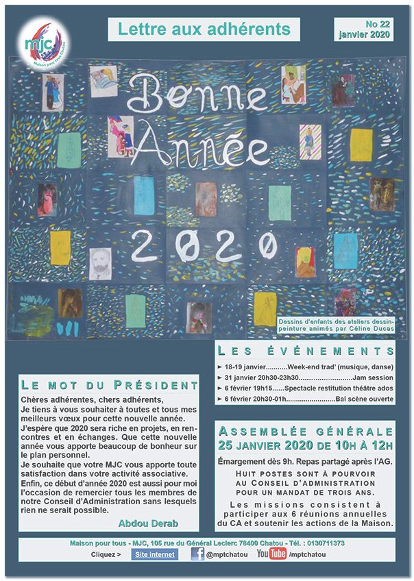 Lettre aux adhérents n°22